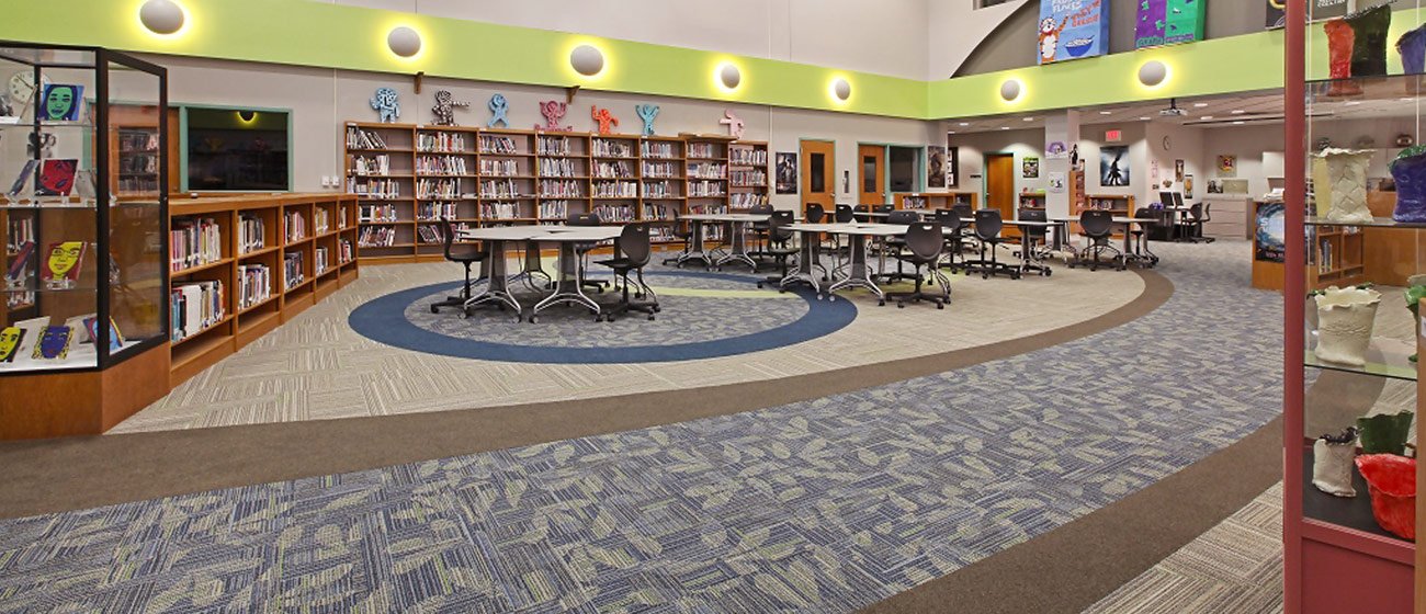 Flooring Instalation at Scranton Middle School by INSTALL