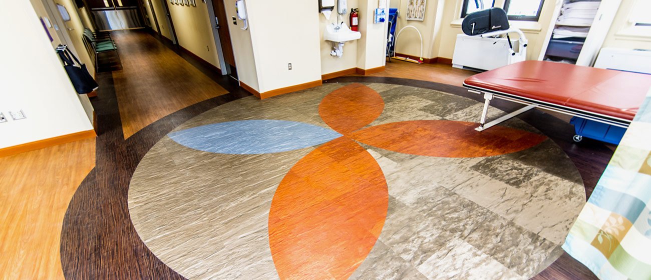 Michigan VA Clinic Flooring installation by INSTALL