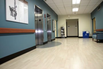 United States Department of Veterans Affairs NIHCS Fort Wayne Campus elevator flooring installation project by INSTALL