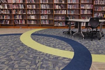 Conventional Carpet Scranton Middle School flooring installation by INSTALL Contractor