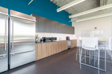 INSTALL Warranty on Labor guarantees Axion RMS Headquarters installation by Vortex Commercial Flooring