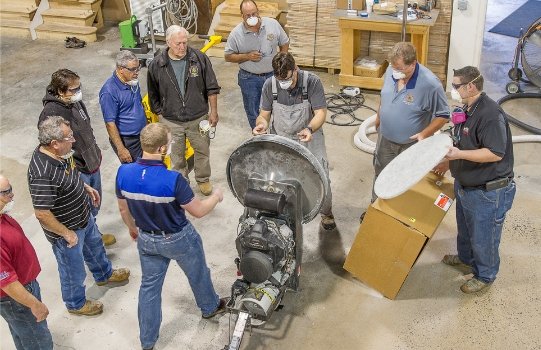 INSTALL works alongside industry experts to put finishing touches on concrete polishing curriculum