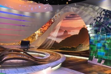 NBC Sports Summer Olympic Studio flooring installation by INSTALL