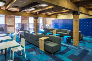 AIMIA corporate office flooring installation by INSTALL contractor Sonus Interiors